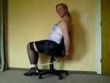 Tied on a officechair 1/2