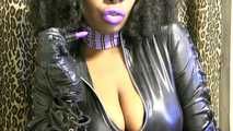 Latex Purple lips