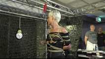 Fantastic Suspension Demonstration With Lena King, tied by Delona !