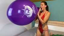 Blow2Pop purple TT17 *Happy Birthday* in red lingerie