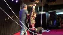 Yvette Files - the Queen of Escapes - The ultimate Lew Rubens Predicament Bondage Challenge Live from VENUS Fair