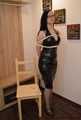 Bound in classic PVC costume (Set from archive)