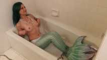 Mermaid in Captivity Flirts with Fisherman - Starring Loren Chance