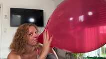 Blow2Pop three balloons between your legs
