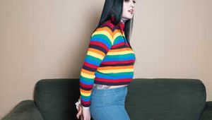 1067 Fetisha in Rainbow Jumper