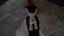 1195 Amber in Barefoot Hogtie Walkabout