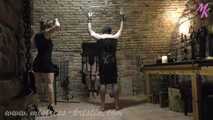 2 slaves in my #dungeon #whips #forcedbi #slavetraining