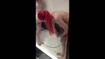 Morrigan and Valeria Ross - Shower time with cuffs and ballgag