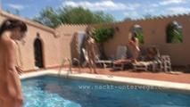 Nude Girls playing at the pool 3