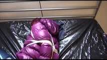 Get 2 Archive Videos with Mara bound and gagged in her shiny nylon Downwear