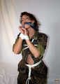 Military-Girl - Bound and gagged - Part Two