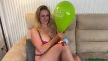 sexy Blow2Pop five 11inch balloons in bra