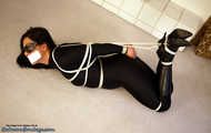 Confident Catburglar Hogtied - Tomiko