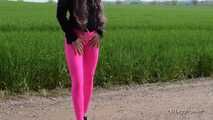 Walk In Pink Spandex-Leggings