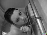 Kinky Teen Barbie Bondage In Bathtub Black And White