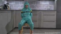 Miss Amira in PVC sauna suit wants to be tied up strictly