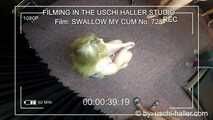 FILMING IN THE USCHI HALLER STUDIO –  SWALLOW MY CUM #1