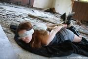 Anna tied in a hogtie PICS