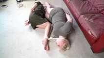 1097 Amber and Roxie in Face to Feet hogtie