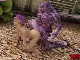 Purple Mutant Doggy Sex