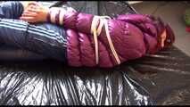Get 2 Archive Videos with Mara bound and gagged in her shiny nylon Downwear