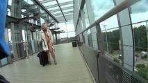 Just nude to the airport -Video