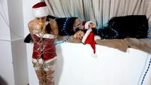 [From archive] Lucky, Nelly and Xenia - Santa Helpers on balcony (video)