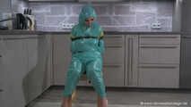 Miss Amira in PVC sauna suit wants to be tied up strictly