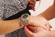 Daniela and Desi swapping metal watches