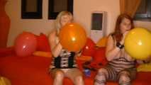 house party with balloons