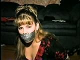 18 YR OLD BABYSITTER DUCT TAPE & WRAP TAPED GAGGED & BALL-TIED (D30-3)