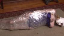 Mummification in Packing Tape - Jon Wraps Lorelei