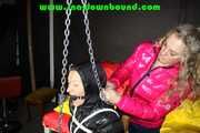 Hanging chair bondage with Sophie and Sandra Part 1 (Pics)