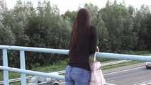 078096 Rachel Pees Off The Motorway Bridge