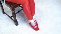 1069 Sandy in Red Ballet Slippers Chair tied