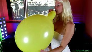 sexy inflating and popping of two U14 on the pole
