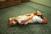 Frances Shabara Hogtie & Tape Gagged