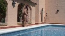 Nude Girls playing at the pool 1