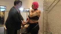 Nova Pink - Tied in Public - Escape Challenge, tied by Delona at the Feringapark Hotel