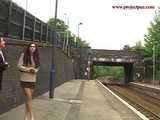 029005 Robyn Pees On Wombwell Station Platform