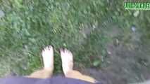 Bare feet walking outdoors Vol 1