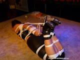 Only Yvette can be hogtied like this !