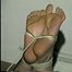 18 YR OLD BABYSITTER HOG-TIED, MOUTH STUFFED, CLEAVE GAGGED, BAREFOOT, FEET & TOE TIED (D42-5)