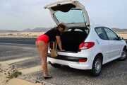 Fuerteventura - nude posing in front of my car