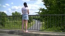 Barefoot on the bridge