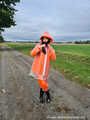 Miss Amira in AGU Adidas rain suit and transparent rain gear