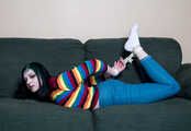 1067 Fetisha in Rainbow Jumper