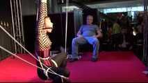 Yvette Files - the Queen of Escapes - The ultimate Lew Rubens Predicament Bondage Challenge Live from VENUS Fair