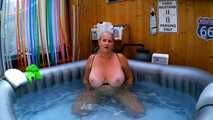 horny housewife in hot tub 