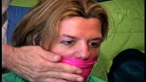 38 Yr OLD SOCIAL WORKER GETS HANDGAGGED, WRAP BONDAGE TAPE GAGGED, DOES RANSOM CALL, GAG TALKING, MOUTH STUFFED, CLEAVE GAGGED & F0RCED TO CHANGE CLOTHS 